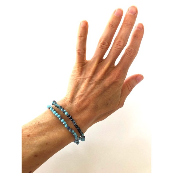 Beaded Tassel Stretch Bracelets Set- 2pcs - Picture 6 of 6